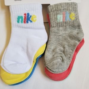 Nike Girls Toddler 2-4 Years 6 Pack Lightweight Ankle Socks